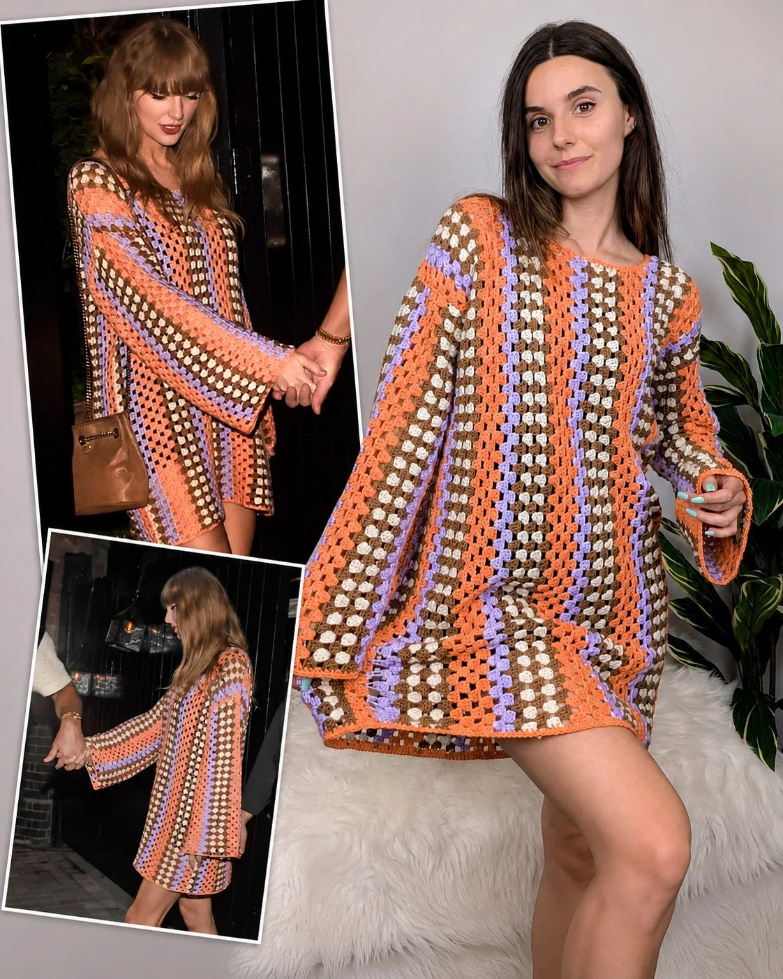 Taylor Häkelkleid PDF-Anleitung – Granny-Stitch Kleid, Größen XS–3XL