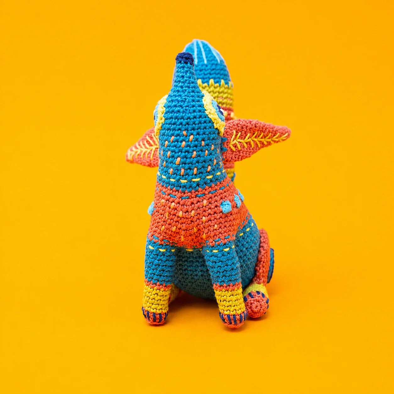 Bunter Alebrije-Fuchs Amigurumi