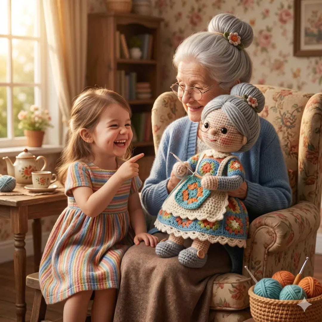Granny Amigurumi Häkelanleitung – Oma-Puppe PDF Tutorial