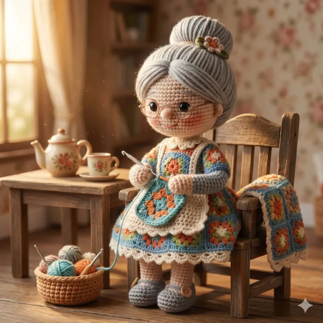 Granny Amigurumi Häkelanleitung – Oma-Puppe PDF Tutorial