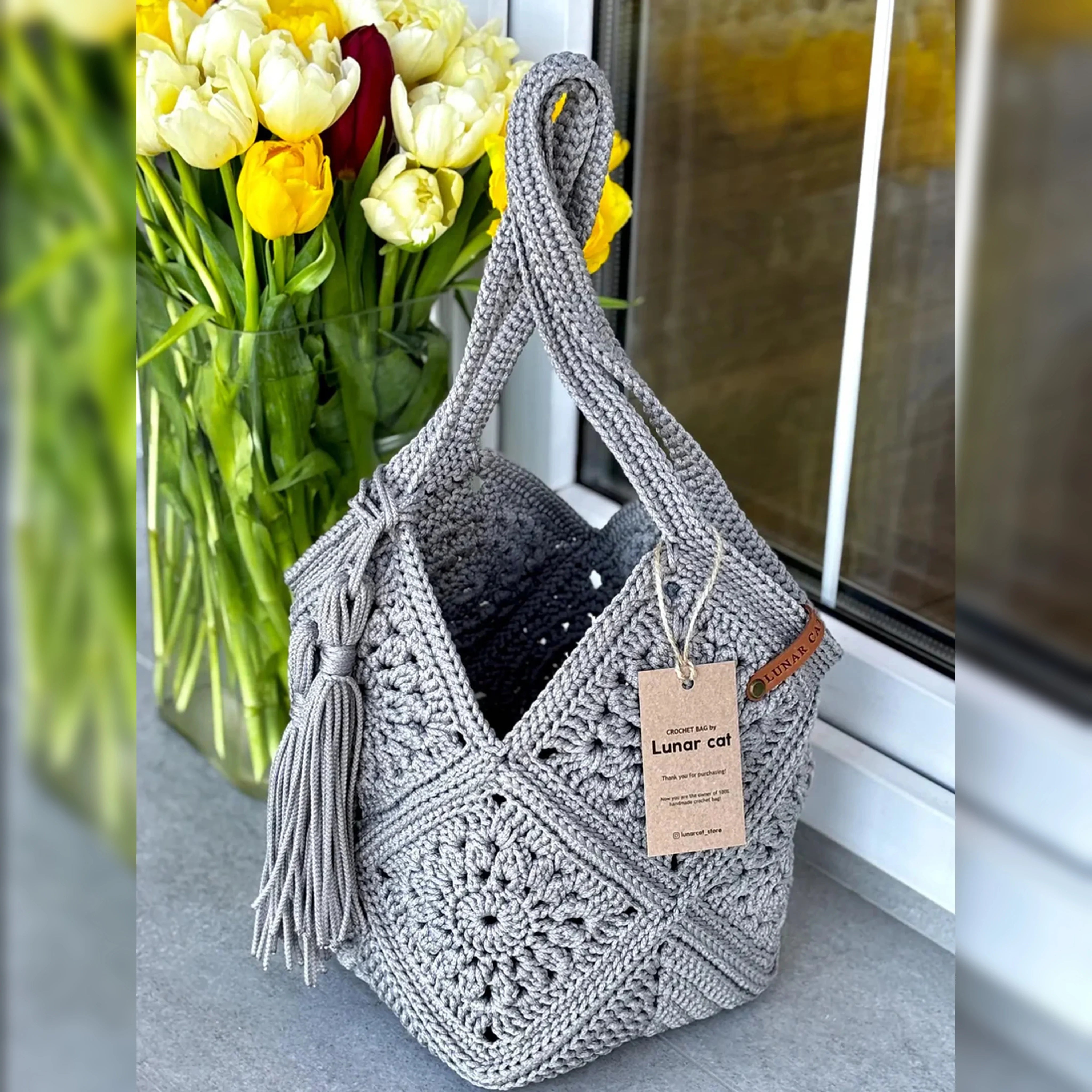 Market Bag PDF-Häkelanleitung – Stilvolle Tasche selbst häkeln