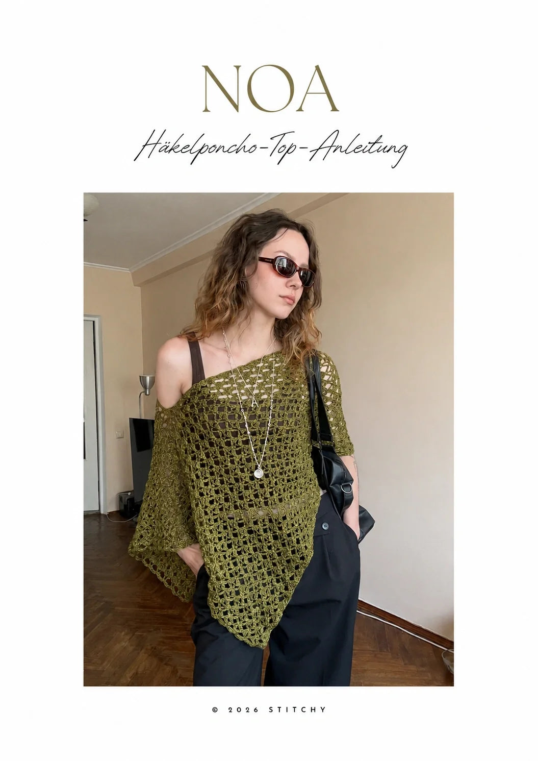 NOA Häkelponcho-Top – Luftige PDF-Häkelanleitung