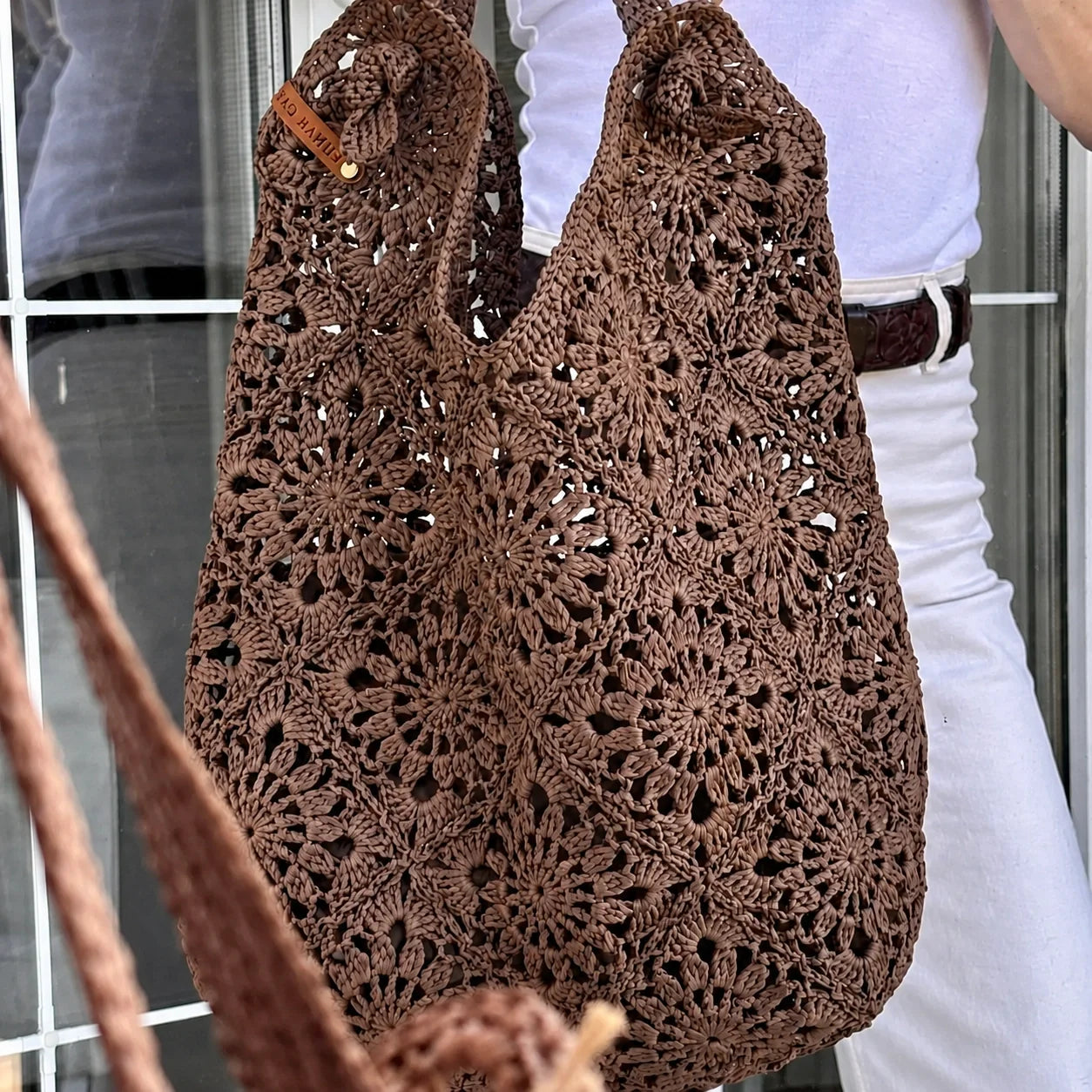Raffia Granny-Square-Tasche – PDF-Häkelanleitung