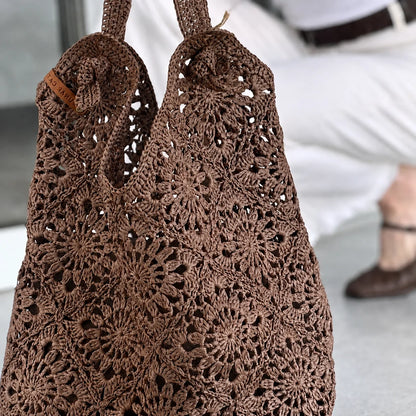 Raffia Granny-Square-Tasche – PDF-Häkelanleitung