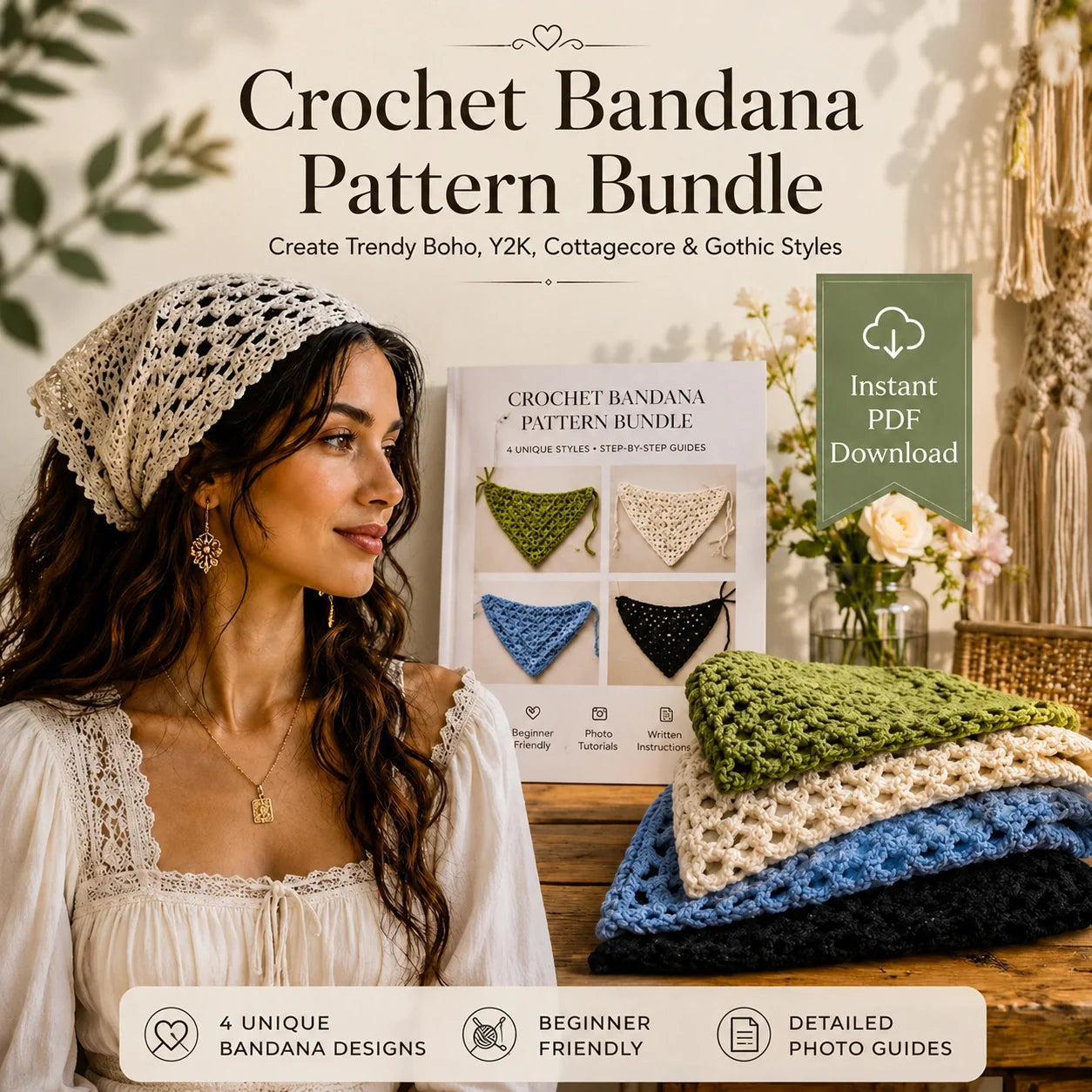 Top 10 Häkel-Bandana Anleitungen – PDF Bundle