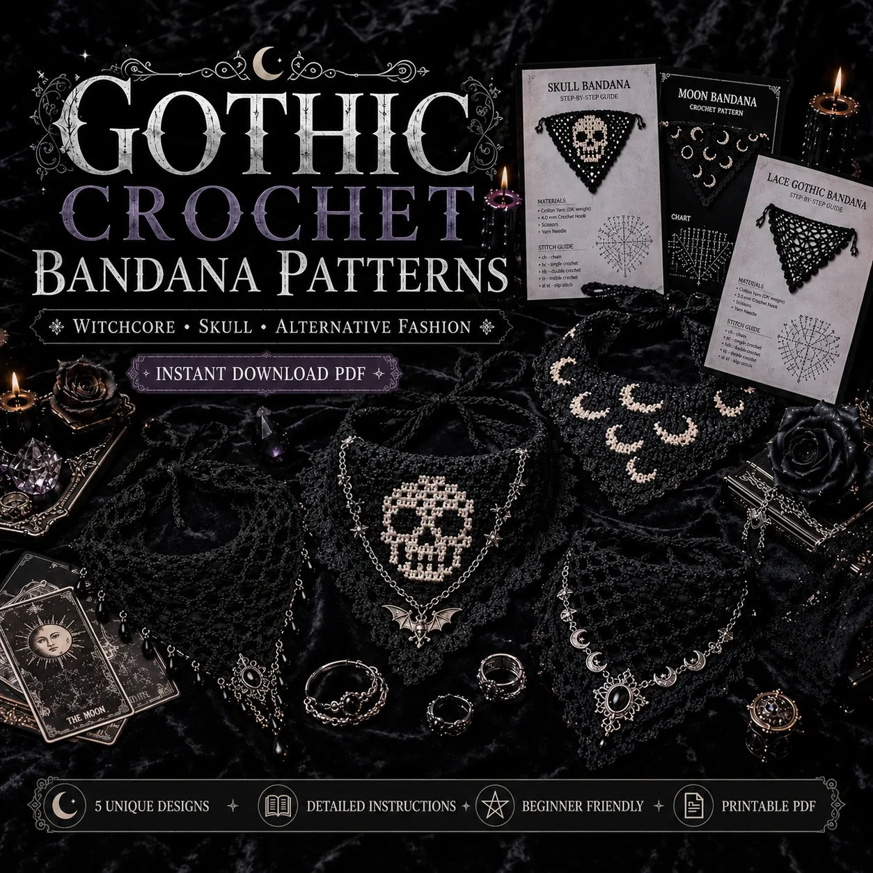 Top 10 Häkel-Bandana Anleitungen – PDF Bundle