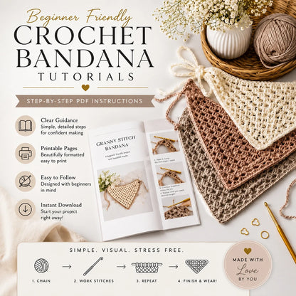 Top 10 Häkel-Bandana Anleitungen – PDF Bundle