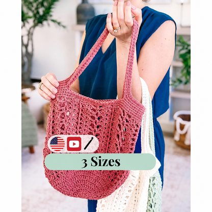 Willow Mesh Bag Häkelanleitung + Video