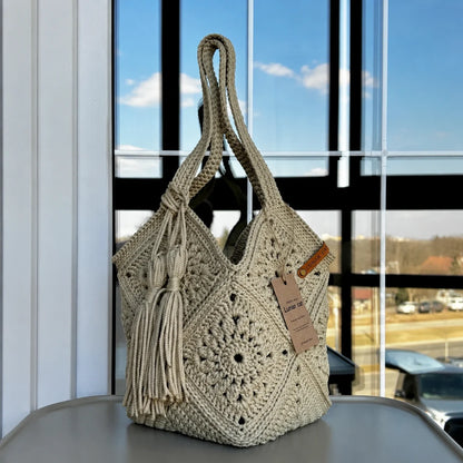 Market Bag PDF-Häkelanleitung – Stilvolle Tasche selbst häkeln