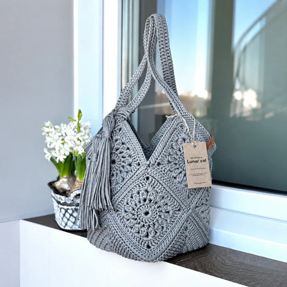 Market Bag PDF-Häkelanleitung – Stilvolle Tasche selbst häkeln