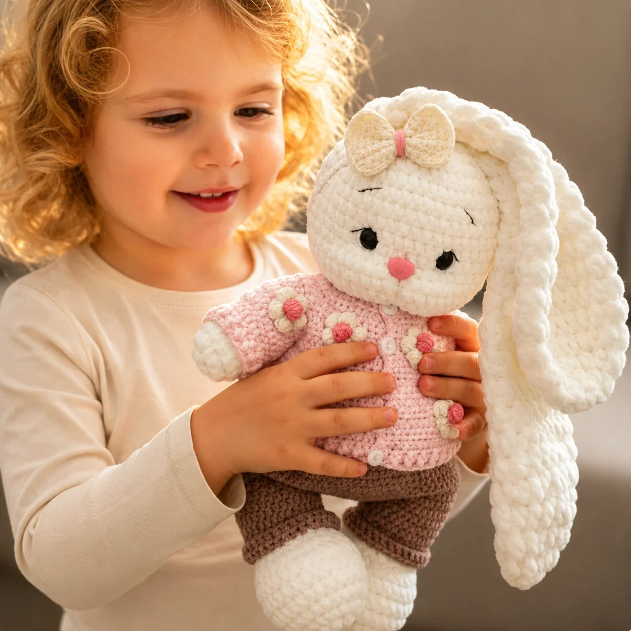 Häschen Bella + Outfit PDF-Häkelanleitung – 2 Anleitungen in 1