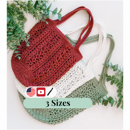 Willow Mesh Bag Häkelanleitung + Video