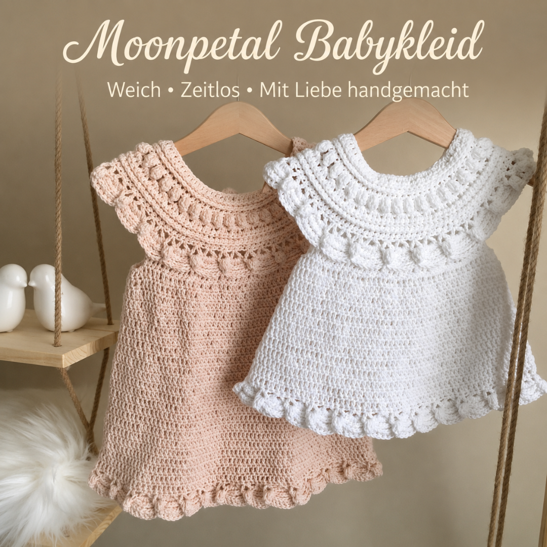 Moonpetal Baby-Kleid Häkelanleitung – PDF-Anleitung