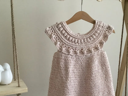 Moonpetal Baby-Kleid Häkelanleitung – PDF-Anleitung