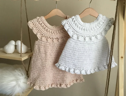 Moonpetal Baby-Kleid Häkelanleitung – PDF-Anleitung