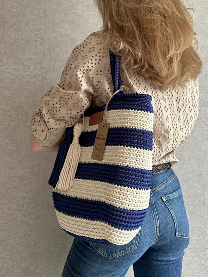 Hampton Style Tasche Häkelanleitung – PDF Sofort-Download für Anfänger