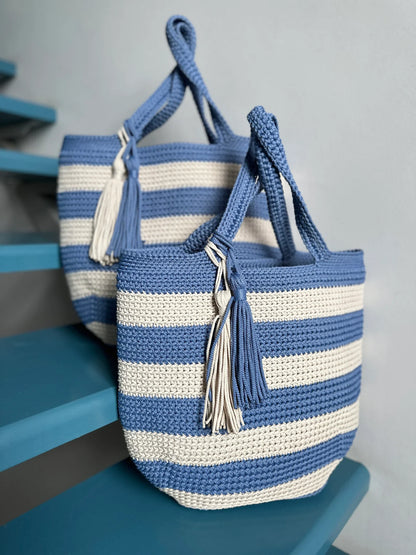 Hampton Style Tasche Häkelanleitung – PDF Sofort-Download für Anfänger