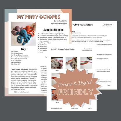 Süßer Oktopus Häkelanleitung PDF