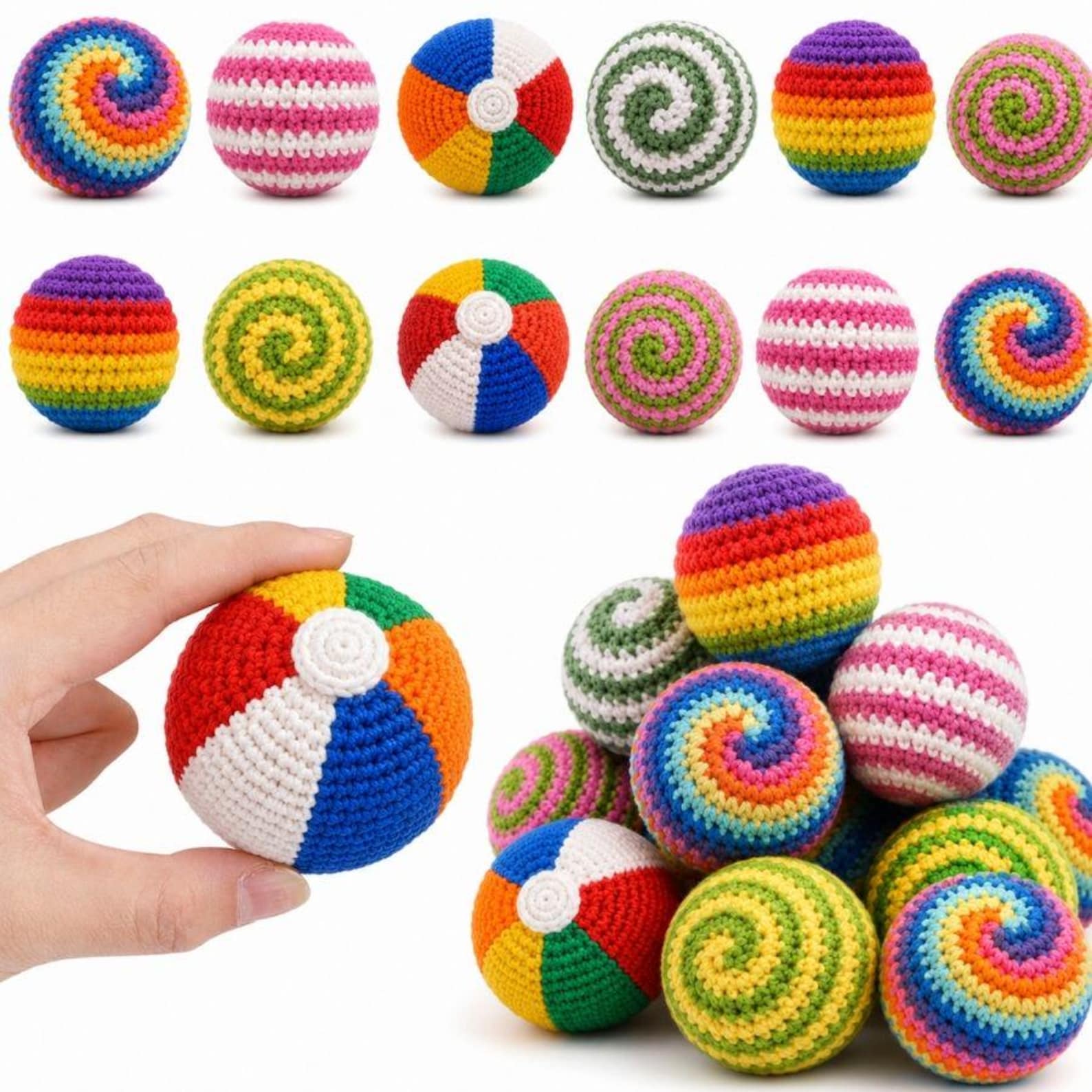 12-in-1 Hacky Sack Häkelanleitung PDF