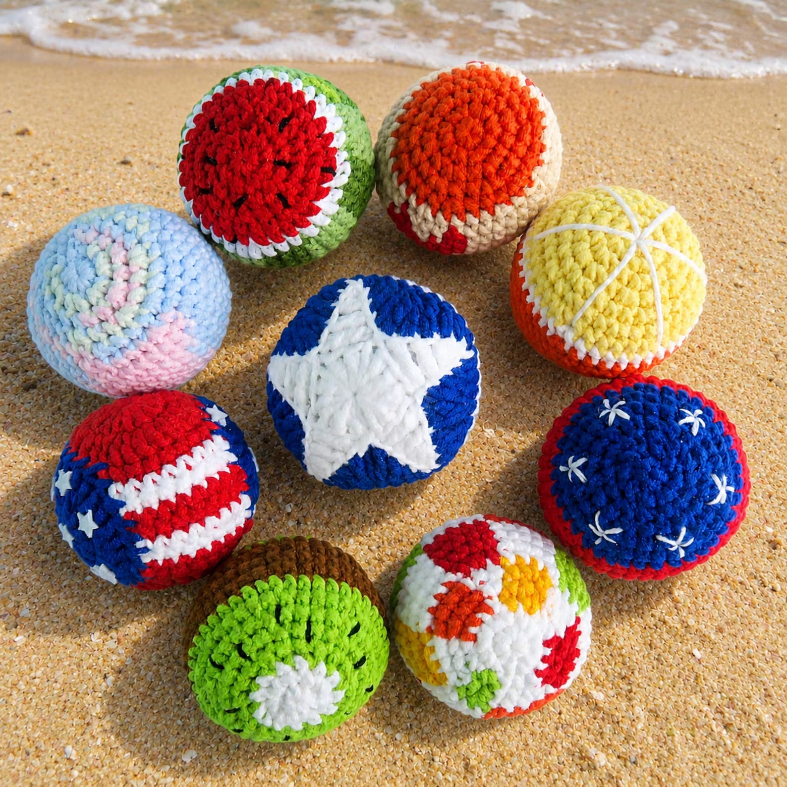 12-in-1 Hacky Sack Häkelanleitung PDF