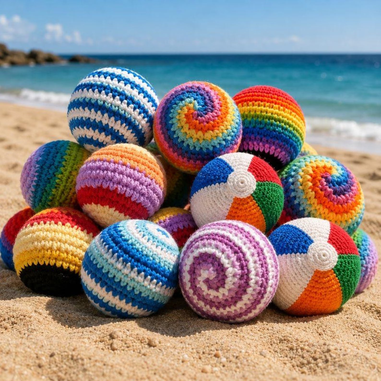 12-in-1 Hacky Sack Häkelanleitung PDF