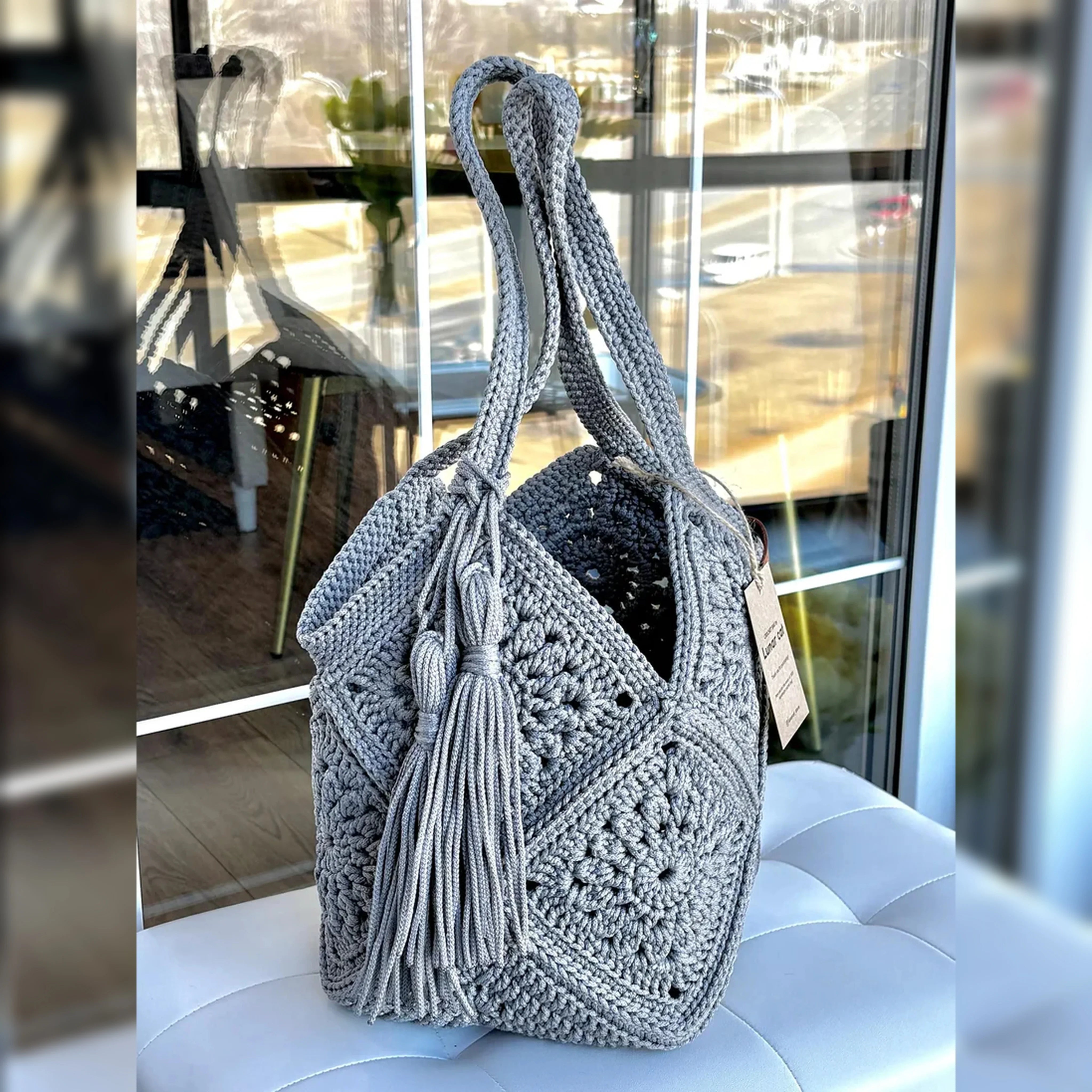 Market Bag PDF-Häkelanleitung – Stilvolle Tasche selbst häkeln